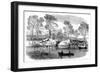 Draining the Serpentine River, Hyde Park, London, 1869-null-Framed Giclee Print