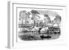 Draining the Serpentine River, Hyde Park, London, 1869-null-Framed Giclee Print