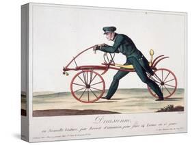 Draisienne ou nouvelle voiture, par brevet d'invention, pour faire 14 lieues en 15 jours-Louis-François Charon-Stretched Canvas