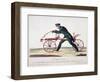 Draisienne ou nouvelle voiture, par brevet d'invention, pour faire 14 lieues en 15 jours-Louis-François Charon-Framed Giclee Print