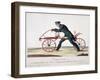 Draisienne ou nouvelle voiture, par brevet d'invention, pour faire 14 lieues en 15 jours-Louis-François Charon-Framed Giclee Print