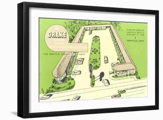 Drake Motel, Nashville, Tennessee-null-Framed Art Print