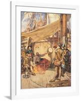 Drake's Drum, Illustration from 'Drake's Drum and Other Songs of the Sea'-Arthur David McCormick-Framed Giclee Print