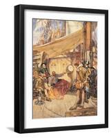 Drake's Drum, Illustration from 'Drake's Drum and Other Songs of the Sea'-Arthur David McCormick-Framed Giclee Print