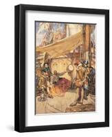 Drake's Drum, Illustration from 'Drake's Drum and Other Songs of the Sea'-Arthur David McCormick-Framed Giclee Print