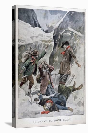 Drama on Mont Blanc, Alps, 1902-null-Stretched Canvas