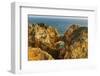 Dramatic Cliffs along the coast at Ponta da Piedade in Lagos, Portugal-Chuck Haney-Framed Photographic Print