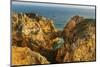 Dramatic Cliffs along the coast at Ponta da Piedade in Lagos, Portugal-Chuck Haney-Mounted Photographic Print