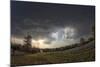 Dramatic Cloud Formations at the Edge of an Evening Thunderstorm in Rural Oklahoma-Louise Murray-Mounted Photographic Print