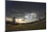 Dramatic Cloud Formations at the Edge of an Evening Thunderstorm in Rural Oklahoma-Louise Murray-Mounted Photographic Print