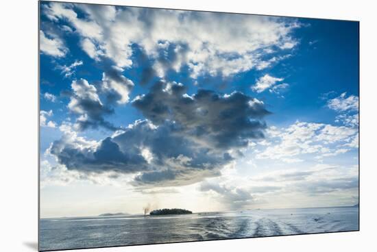 Dramatic Clouds at Sunset over the Mamanucas Islands, Fiji, South Pacific-Michael Runkel-Mounted Premium Photographic Print