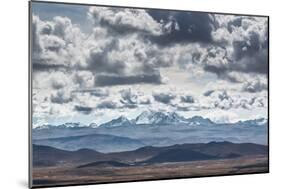 Dramatic Clouds Billow Above a Landscape with the Cordillera Real in the Distance-Alex Saberi-Mounted Photographic Print