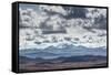 Dramatic Clouds Billow Above a Landscape with the Cordillera Real in the Distance-Alex Saberi-Framed Stretched Canvas