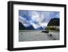 Dramatic Clouds in Milford Sound-Michael-Framed Photographic Print