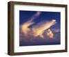 DRAMATIC CLOUDS REFLECTING SUNSET GLOW-Panoramic Images-Framed Photographic Print