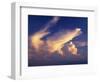 DRAMATIC CLOUDS REFLECTING SUNSET GLOW-Panoramic Images-Framed Photographic Print