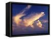 DRAMATIC CLOUDS REFLECTING SUNSET GLOW-Panoramic Images-Framed Stretched Canvas