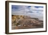 Dramatic coastline of Glamorgan Heritage Coast near Dunraven Bay, South Wales-Adam Burton-Framed Photographic Print