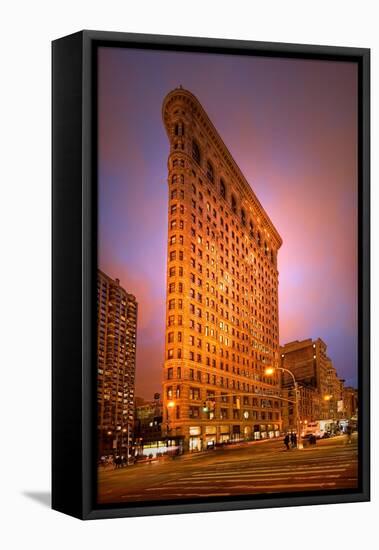 Dramatic Flatiron-Natalie Mikaels-Framed Stretched Canvas