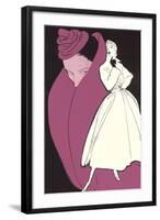 Dramatic French Fashions-null-Framed Art Print