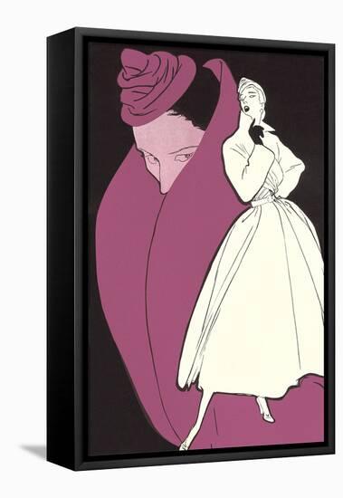 Dramatic French Fashions-null-Framed Stretched Canvas