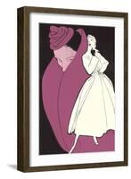 Dramatic French Fashions-null-Framed Art Print