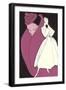 Dramatic French Fashions-null-Framed Art Print