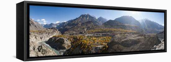 Dramatic Himalayan mountains in the Skardu valley, Gilgit-Baltistan, Pakistan, Asia-Alex Treadway-Framed Stretched Canvas