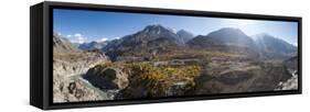 Dramatic Himalayan mountains in the Skardu valley, Gilgit-Baltistan, Pakistan, Asia-Alex Treadway-Framed Stretched Canvas