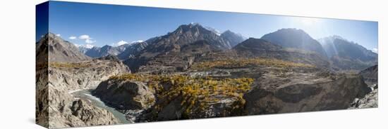 Dramatic Himalayan mountains in the Skardu valley, Gilgit-Baltistan, Pakistan, Asia-Alex Treadway-Stretched Canvas