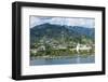 Dramatic mountains looming behind Papeete, Tahiti, Society Islands, French Polynesia, Pacific-Michael Runkel-Framed Photographic Print