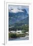 Dramatic mountains looming behind Papeete, Tahiti, Society Islands, French Polynesia, Pacific-Michael Runkel-Framed Photographic Print