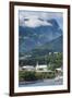 Dramatic mountains looming behind Papeete, Tahiti, Society Islands, French Polynesia, Pacific-Michael Runkel-Framed Photographic Print