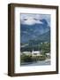 Dramatic mountains looming behind Papeete, Tahiti, Society Islands, French Polynesia, Pacific-Michael Runkel-Framed Photographic Print