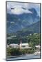 Dramatic mountains looming behind Papeete, Tahiti, Society Islands, French Polynesia, Pacific-Michael Runkel-Mounted Photographic Print