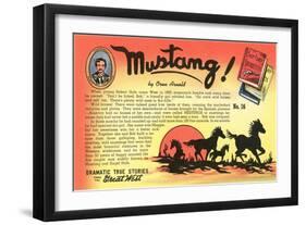 Dramatic Mustang Story-null-Framed Art Print