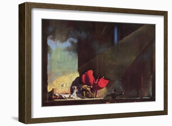 Dramatic Operatic Scene-null-Framed Art Print