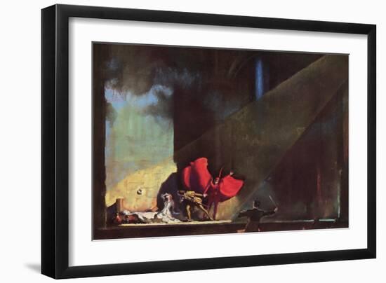 Dramatic Operatic Scene-null-Framed Art Print