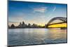 Dramatic Panoramic Sunset Photo Sydney Harbor-BackyardProductions-Mounted Photographic Print