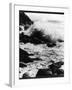Dramatic Scene at Land's End Cornwall England Showing Waves Crashing Against the Rocks-null-Framed Photographic Print