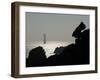 Dramatic Seascape and Lighthouse, Island of Ushant, Brittany, France, Europe-Groenendijk Peter-Framed Photographic Print