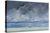 Dramatic Sky over a Little Island in the Rock Islands, Palau, Central Pacific, Pacific-Michael Runkel-Stretched Canvas