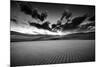 Dramatic Sky over Desert Dunes Black and White Landscapes Photography-Kris Wiktor-Mounted Photographic Print