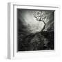 Dramatic Sky Over Old Lonely Tree-NejroN Photo-Framed Art Print