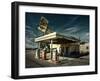 Dramatic Sky over Service Station-null-Framed Photographic Print