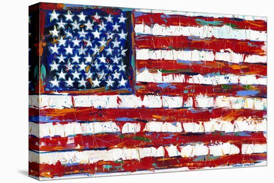 Dramatic Stars & Stripes-null-Stretched Canvas