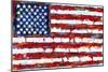 Dramatic Stars & Stripes-null-Mounted Art Print