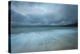 Dramatic Stormy Skies and Flowing Tide-Stewart Smith-Stretched Canvas