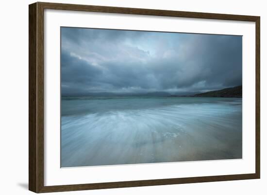 Dramatic Stormy Skies and Flowing Tide-Stewart Smith-Framed Photographic Print