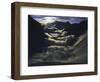 Dramatic Sun and Clouds on Southside of Everest, Nepal-Michael Brown-Framed Photographic Print